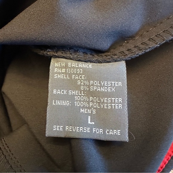 New Balance Men’s Soft Shell Full Zip Corduroy Side Jacket Size Large - Picture 13 of 14